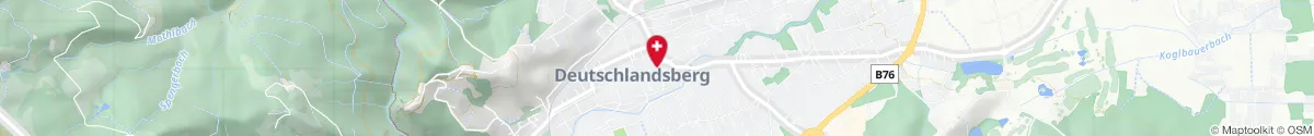 Kartendarstellung des Standorts für Hirschen-Apotheke in 8530 Deutschlandsberg
